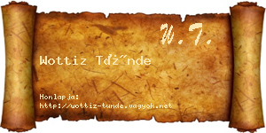 Wottiz Tünde névjegykártya
